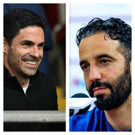 Mikel Arteta and Ruben Amorim, managers of Arsenal and Manchester United.