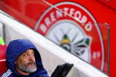 Nuno Espirito Santo looks on at Brentford’s Gtech Community Stadium.