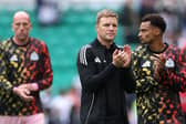 Eddie Howe Head Coach of Newcastle reacts after the pre-season friendly match b(Photo by Stu Forster/Getty Images)