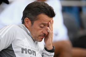 Marco Silva shows his frustration in Fulham's pre-season friendly against Eintracht Frankfurt | Alex Broadway/Getty Images
