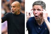 Pep Guardiola and Oliver Glasner