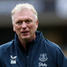 David Moyes celebrates after Everton's Premier League win over Wolverhampton Wanderers | Dan Istitene/Getty Images