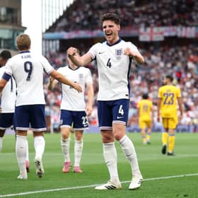 England cruised to a 2-0 victory over Andorra at Villa Park, courtesy of Declan Rice's header and an own goal from Christian Garcia.