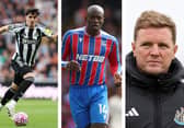 Could Newcastle United's Tino Livramento and Crystal Palace striker Jean-Philippe Mateta be on the move in the January transfer window? | National World / Getty Images