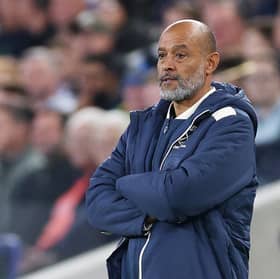 Nuno Espirito Santo looks on as West Ham United side are beaten by Everton | Michael Regan/Getty Images