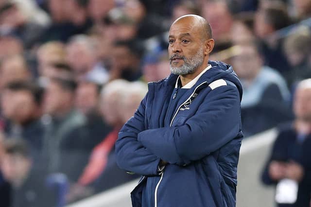 Nuno Espirito Santo looks on as West Ham United side are beaten by Everton | Michael Regan/Getty Images