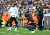 Manchester United head coach Ruben Amorim watches on as his side are defeated at St James' Park.
