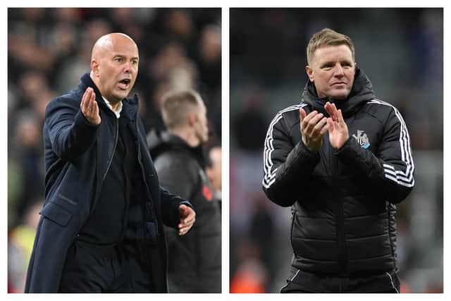 Arne Slot and Eddie Howe