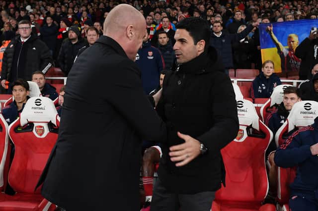 Sean Dyche and Mikel Arteta