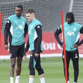 Florian Wirtz and Alexander Isak in a Liverpool training session  | Alex Livesey/Getty Images