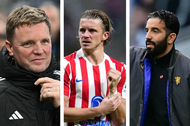 Will Conor Gallagher end up at Newcastle United with Eddie Howe or at Ruben Amorim's Manchester United in the January transfer window? | National World / Getty Images