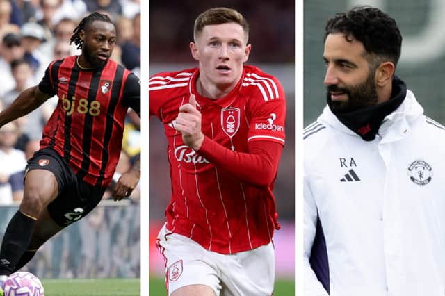 Bournemouth star Antoine Semenyo and Nottingham Forest midfielder Elliot Anderson could be among Ruben Amorim's targets for Manchester United in the January transfer window | National World / Getty Images