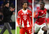 Bayern Munich superstar Michael Olise and Manchester United midfielder Kobbie Mainoo could be among Mikel Arteta's targets for Arsenal in the January transfer window | National World / Getty Images