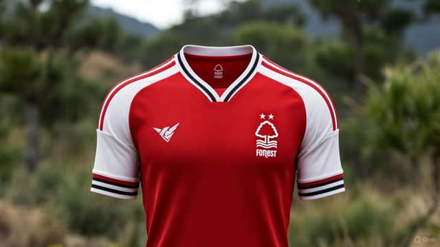 An AI-generated Nottingham Forest football shirt | Grok