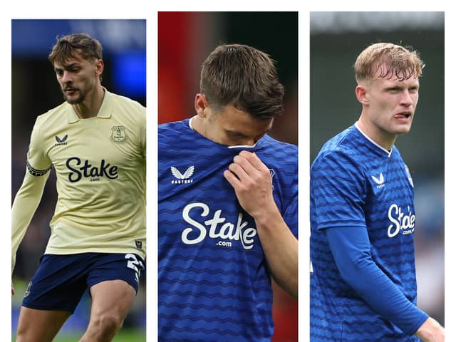 Everton's latest injury return dates.