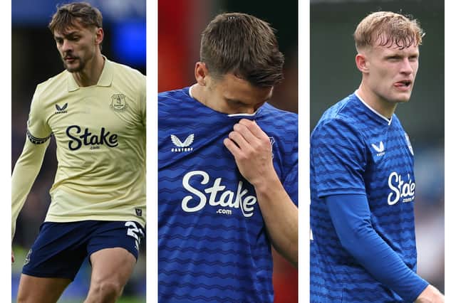 Everton's latest injury return dates.