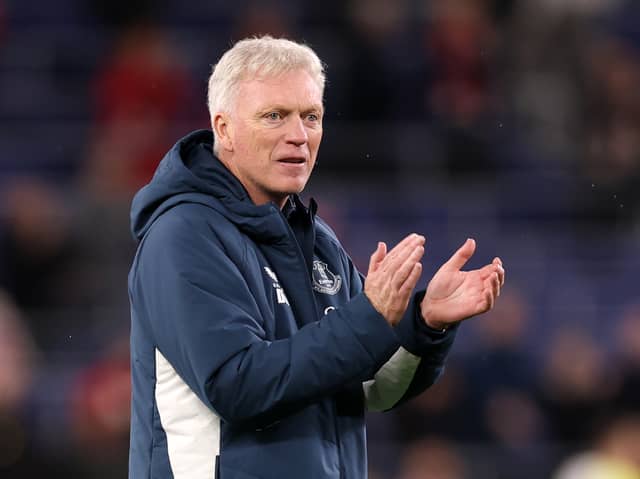 David Moyes applauds his players after Everton's Premier League clash with Nottingham Forest in Liverpool | Naomi Baker/Getty Images