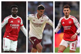 Bukayo Saka, Kai Havertz & Ben White