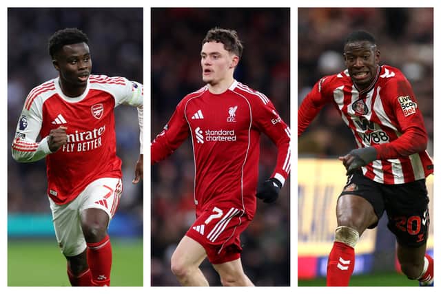 Bukayo Saka, Florian Wirtz & Nordi Mukiele