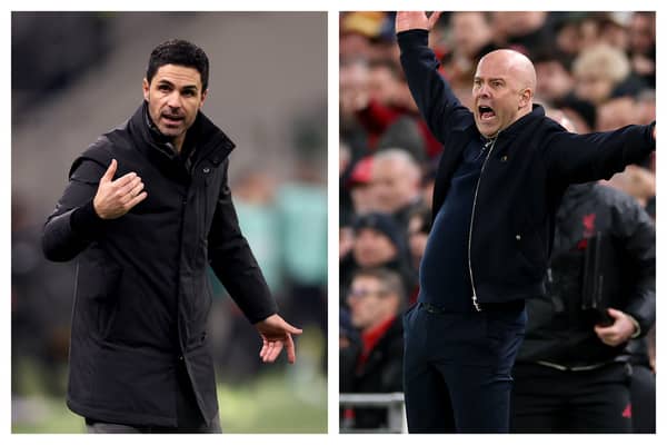 Mikel Arteta and Arne Slot