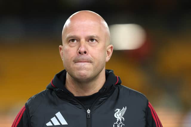 Arne Slot is under pressure at Liverpool.