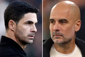 Mikel Arteta and Pep Guardiola