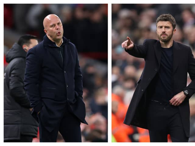 Arne Slot & Michael Carrick.