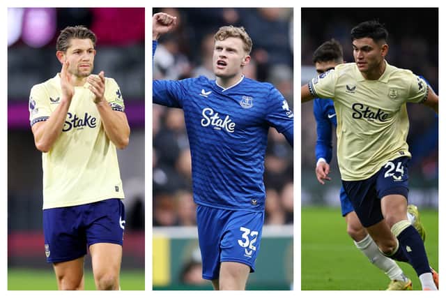 James Tarkowski, Jarrad Branthwaite & Charly Alcaraz