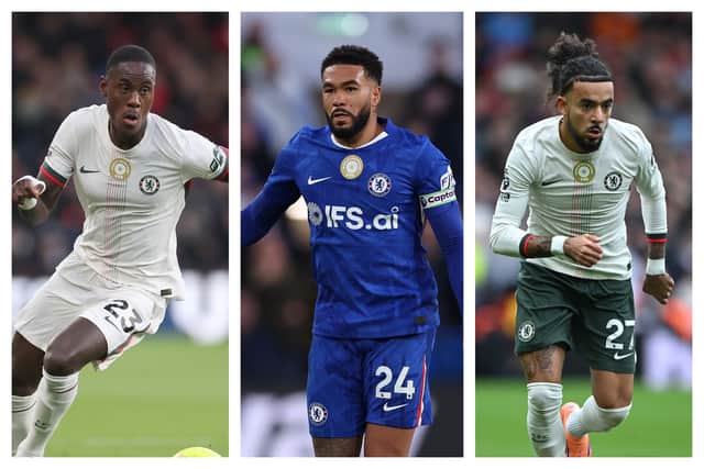 Trevoh Chalobah, Reece James & Malo Gusto