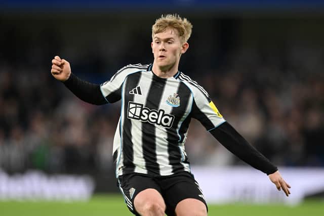Lewis Hall in action for Newcastle