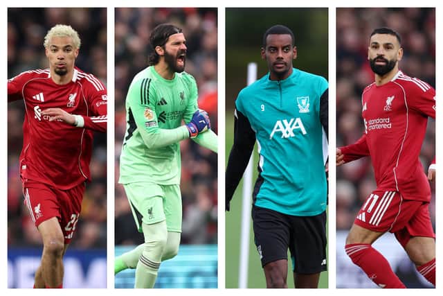 Hugo Ekitiké, Alisson Becker, Alexander Isak & Mohamed Salah