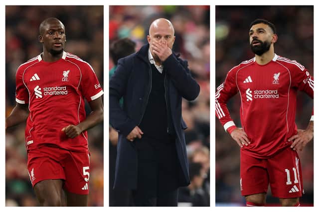Ibrahima Konaté, Arne Slot & Mohamed Salah