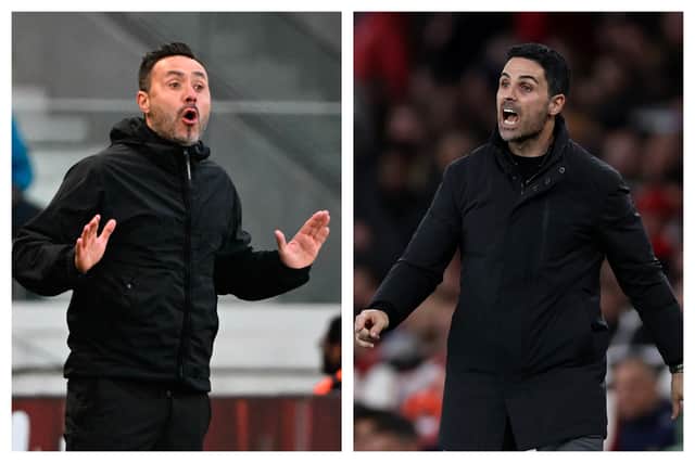 Roberto De Zerbi & Mikel Arteta