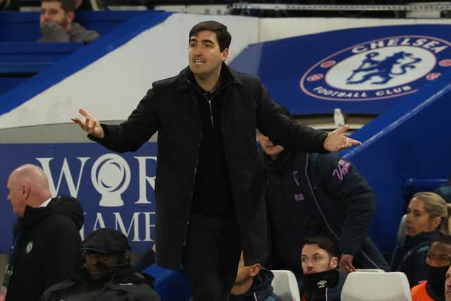 Andoni Iraola at Stamford Bridge in December 2025.