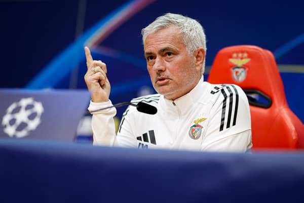 José Mourinho at a press conference ahead of a Champions League game against Real Madrid