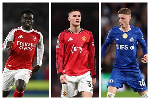 Bukayo Saka, Benjamin Šeško & Cole Palmer