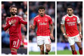 Mohamed Salah, Morgan Gibbs-White & Jurriën Timber
