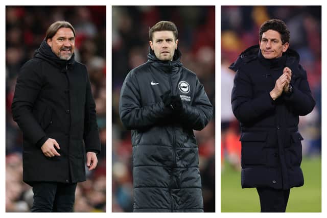 Daniel Farke, Fabian Hürzeler & Keith Andrews