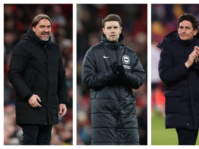 Daniel Farke, Fabian Hürzeler & Keith Andrews