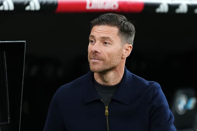 Xabi Alonso in the Real Madrid dugout last December.