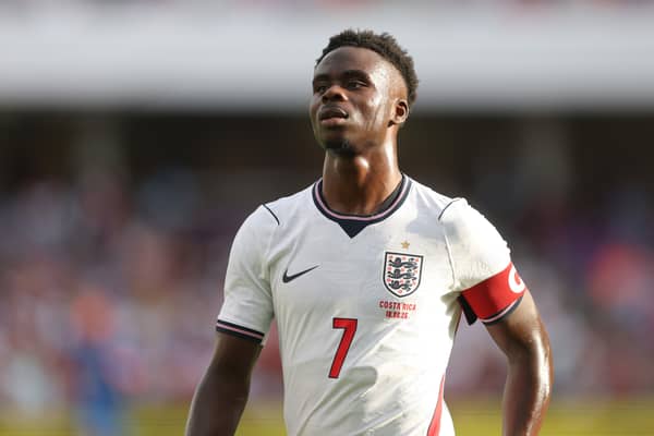 Bukayo Saka looks increasingly likely to be on the bench against Croatia