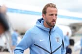 Harry Kane arrives in Kansas City