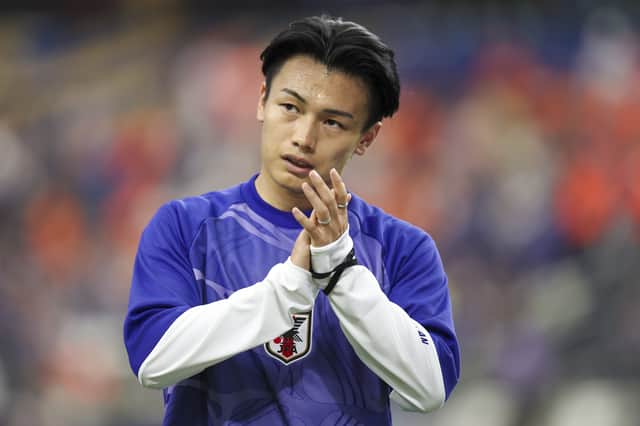 Ayase Ueda ahead of Japan's 2-2 draw with the Netherlands