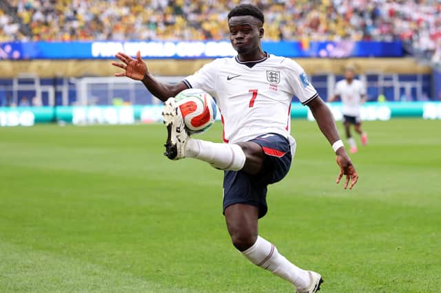 Bukayo Saka is managing an Achilles issue