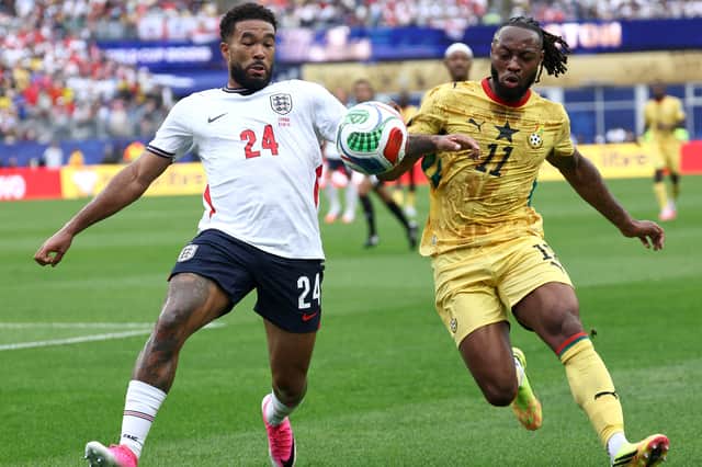 Reece James (left) is a major doubt for Wednesday's game due to a hamstring injury