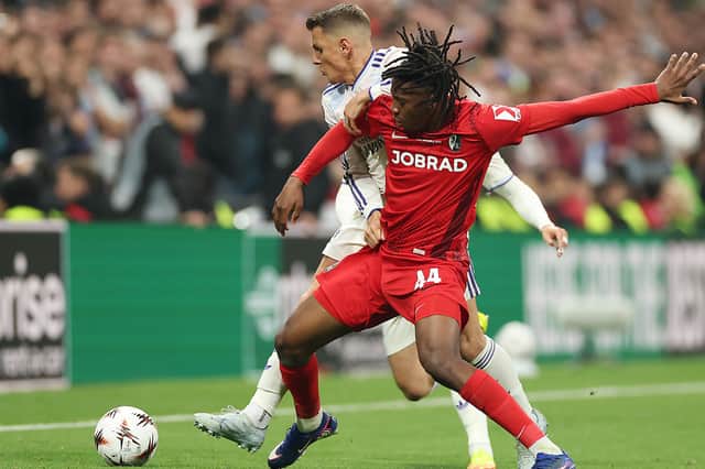 Manzambi played the full 90 minutes against Aston Villa in the Europa League final