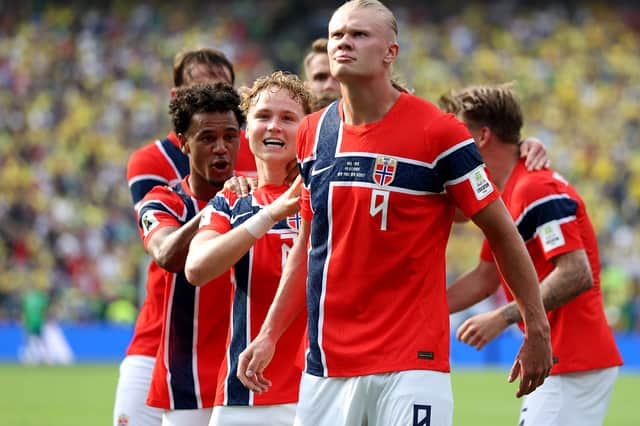 Haaland is the joint leading scorer at the World Cup with seven goals in four matches