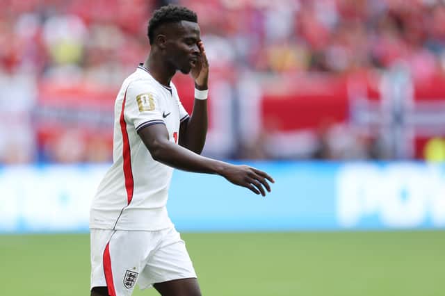 Bukayo Saka has played in every match at the World Cup but has started just two games