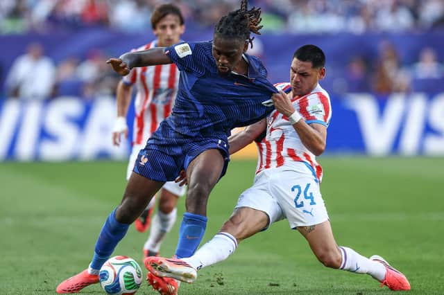 Manu Koné has started four of France's World Cup matches so far