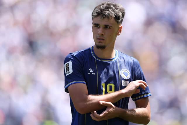 Alajbegović has 14 caps and two goals for Bosnia & Herzegovina